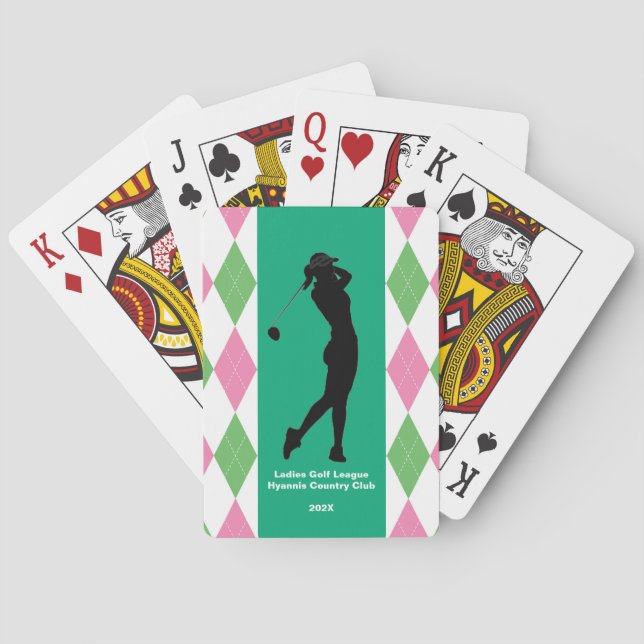 Ladies Golf League - Playing Cards (Back)