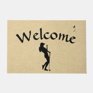 Ladies Golf Leather Look Doormat