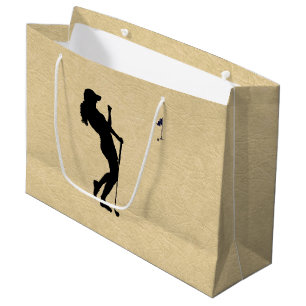 Ladies Golf Leather Look Large Gift Bag