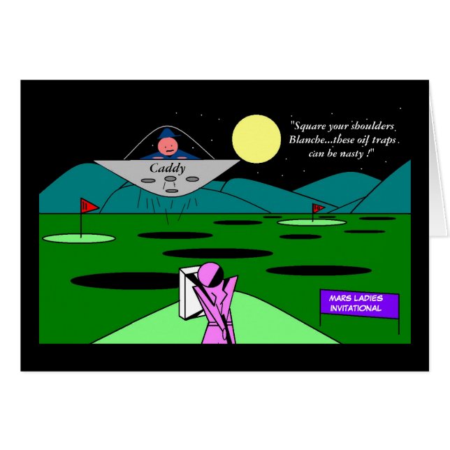 Ladies Golf On Mars (Front Horizontal)