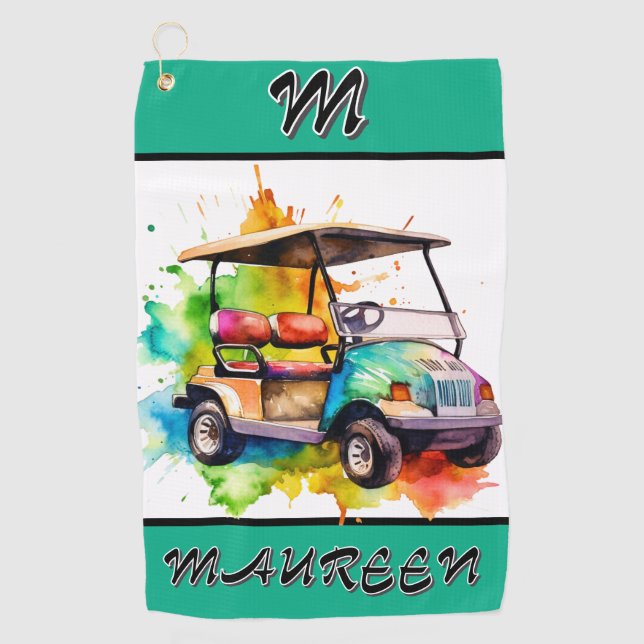 Ladies Golf Towel Customised (Front)