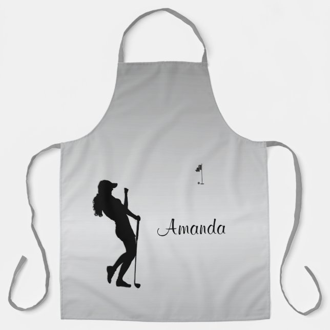 Ladies Golfer Personal  Apron (Front)