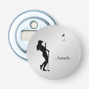 Ladies Golfer Personal Bottle Opener