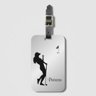 Ladies Golfer Personal Luggage Tag