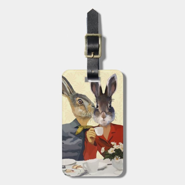 Ladies Gossiping 2 Luggage Tag (Front Vertical)