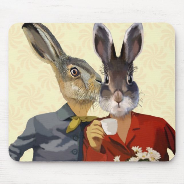 Ladies Gossiping Mouse Pad (Front)