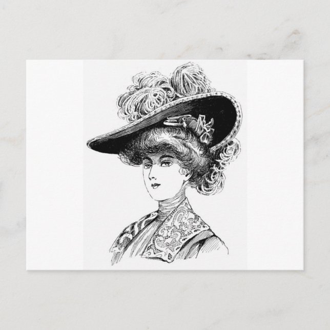 Ladies' Hat Postcard (Front)