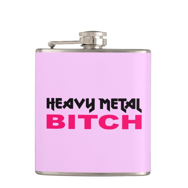 Ladies Heavy Metal Flask (Front)