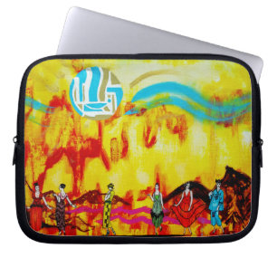 Ladies in a Surrealistic Landscape Laptop Sleeve