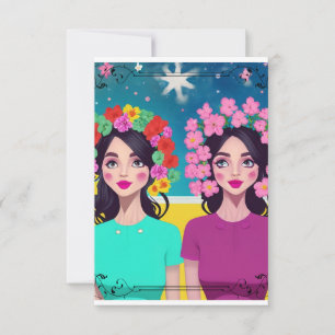 Ladies in Bloom Note Cards