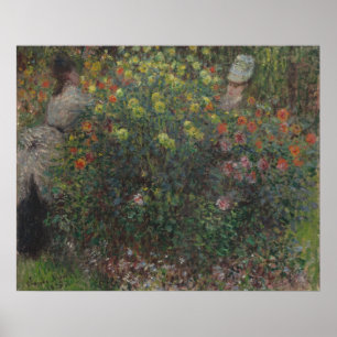 Ladies in Flowers Monet 1875 Poster
