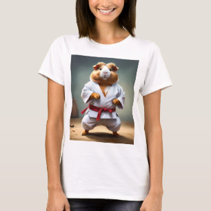 Ladies Karate Guinea Pig, Tshirt