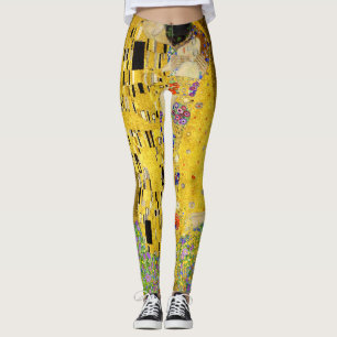 Ladies Leggings with Klimt's The Kiss
