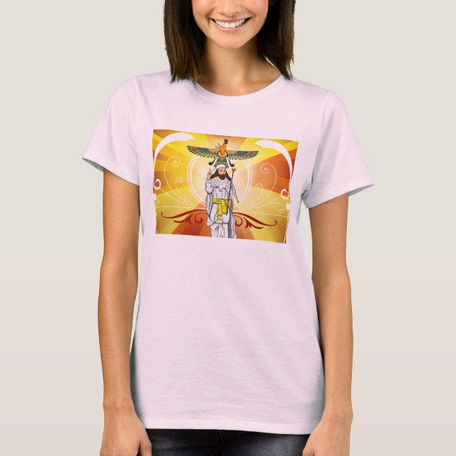 Ladies Light of Ahura Mazda Organic Tee (Front)
