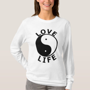 LADIES LOVE LIFE HOODY fitted