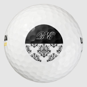 Ladies Monogram Damask Golf Balls
