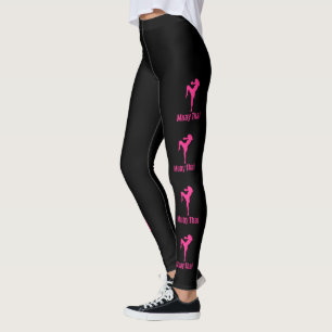 Ladies, Muay Thai Themed, Thai Fighting Leggings 