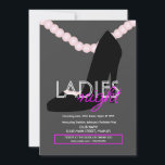 Ladies Night Club Bar Heel Pearls Flyer Invitation<br><div class="desc">Club Flyer for Promotional Events</div>