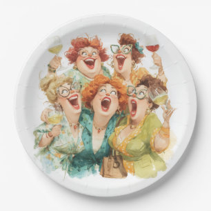 Ladies’ Night Laughter Paper Plate