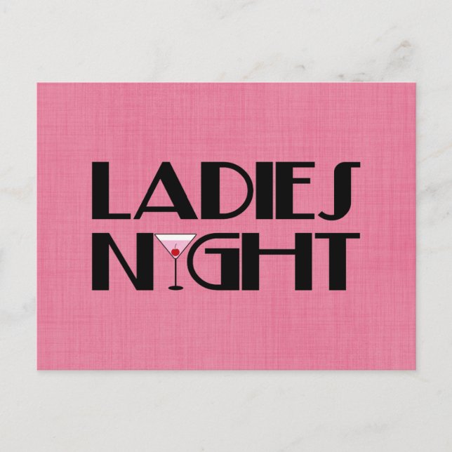 Ladies Night Postcard (Front)