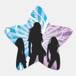 Ladies Night Star Sticker