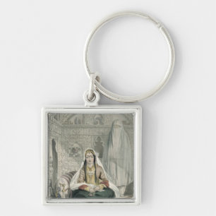 Ladies of Caubul in their In and Out-of-Door Costu Key Ring