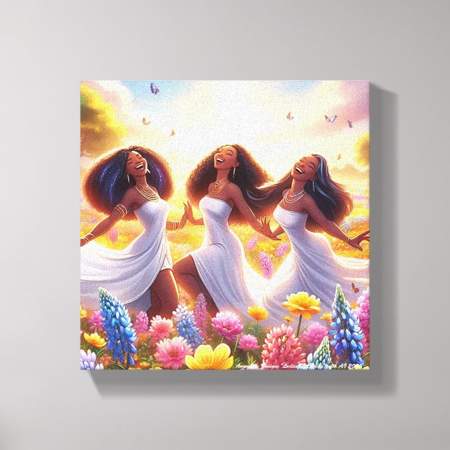Ladies Of Spring  Canvas Print (Front)