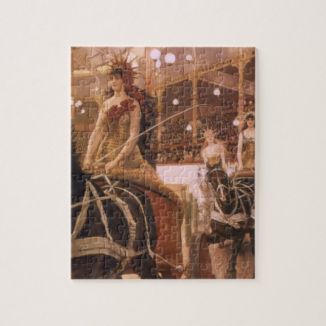 Ladies of the Cars (aka Circus) by James Tissot Jigsaw Puzzle (Vertical)