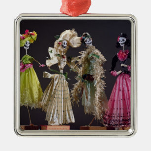 Ladies of the Day of the Dead, from Oaxaca Metal Tree Decoration