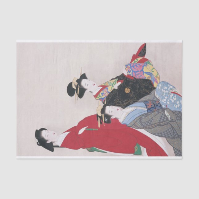 Ladies of the Warrior Class by Yamaguchi Soken  Tissue Paper (Front)