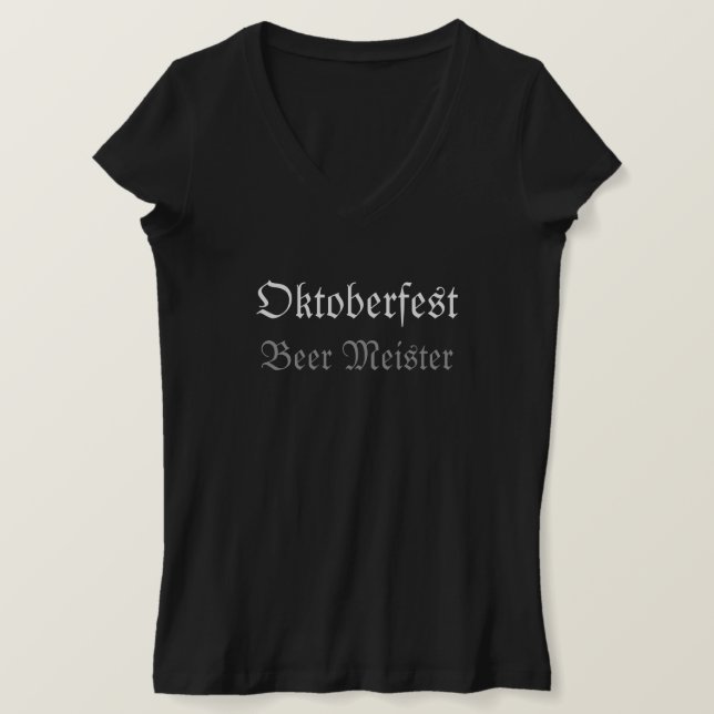 Ladies Oktoberfest Beer Meister Tee (Design Front)