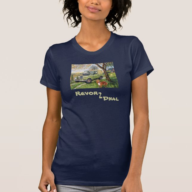 Ladies Old Style Land Rover T-Shirt (Front)
