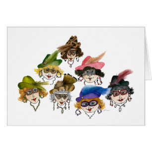 Ladies on decades of dieting humourous card