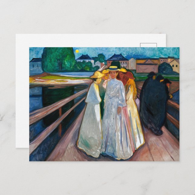 Ladies on the Bridge | Edvard Munch | Postcard (Front/Back)