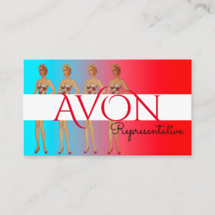  Ladies Personalised Avon Business Card