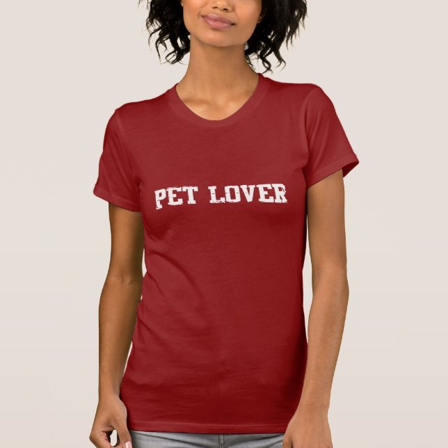 Ladies Pet Lover T-Shirt (Front)