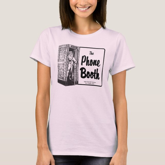 Ladies Phone Booth Bar shirt (Front)