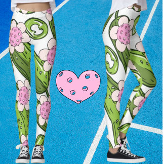 Ladies Pickleball Funny Leggings