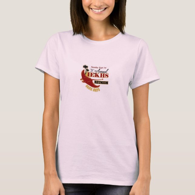 Ladies Pink 3rd Annual Reunion Tee (Front)