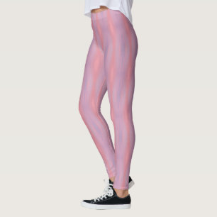 Ladies Pink and Purple Patterned Leggings