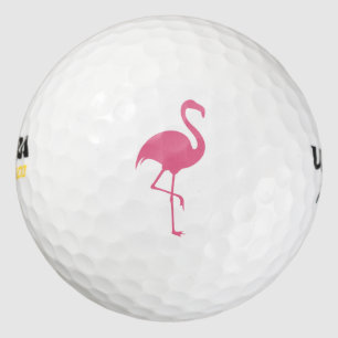 Ladies Pink Flamingo Golf Balls