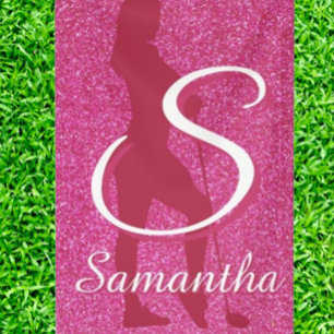 LADIES PINK GLITTER BANNER