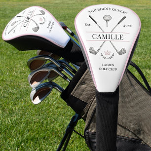Ladies Pink Golf Group Name Head Cover