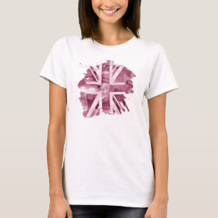 Ladies Pink Union Jack TShirt