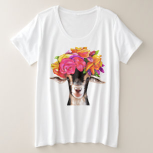 Ladies Plus Size Tee Posey the Goat
