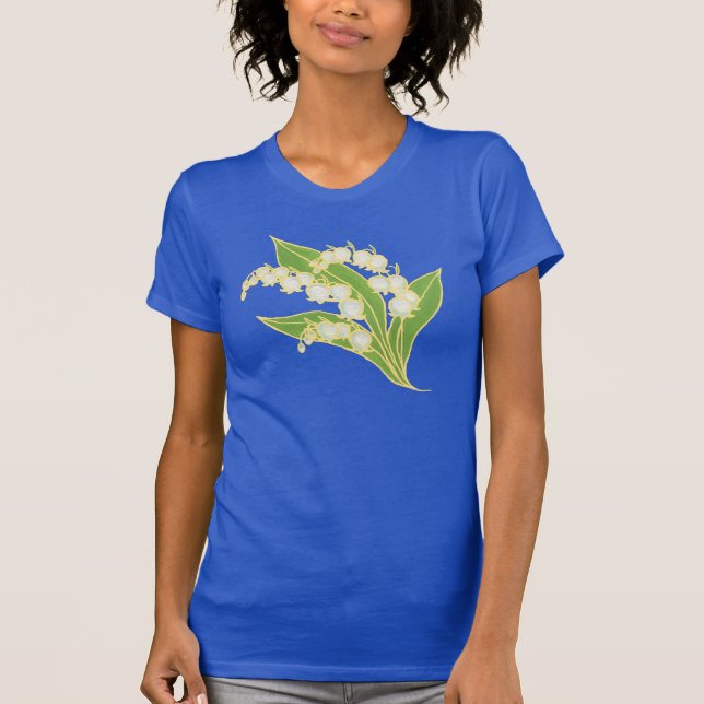 Ladies Racer-back T-shirt: Lily of the Valley T-Shirt (Front)