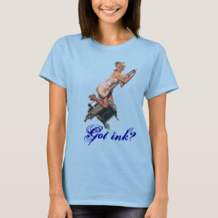 Ladies Ringer "Got Ink?" T-Shirt