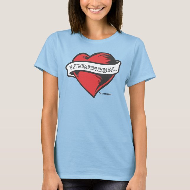 Ladies Ringer T's (LiveJournal Tattoo) T-Shirt (Front)