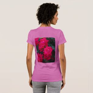 LADIES ROSE DOUBLE SIDED T-SHIRT