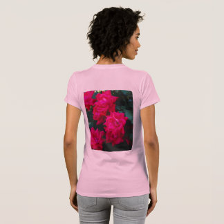 LADIES ROSE DOUBLE SIDED T-SHIRT